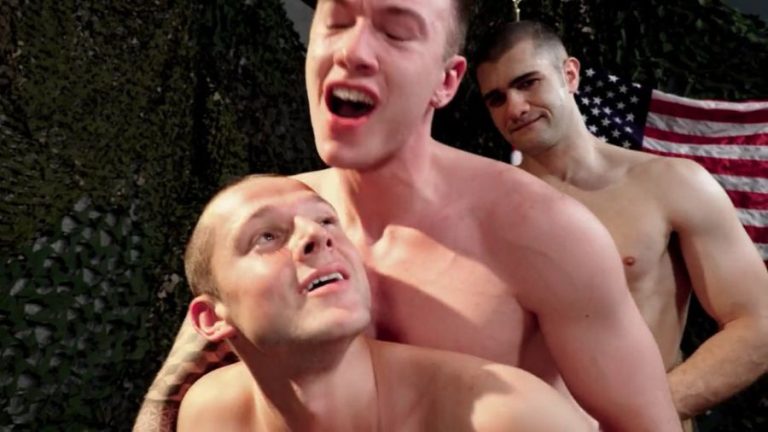 Active Duty in Vince Vega, Finn August & Kyler Drayke Are Bareback Soldiers