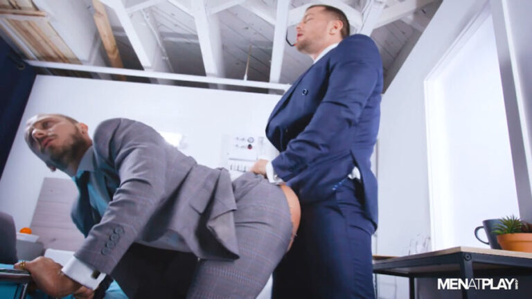 Zack Mackay in Two Doctors In Smart Suits Have Gay Sex
