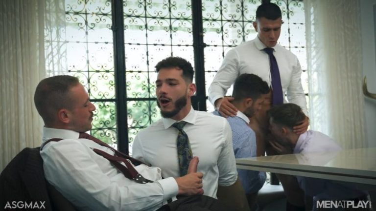 Vincent Grey in Five Gay Mobsters Have An Orgy