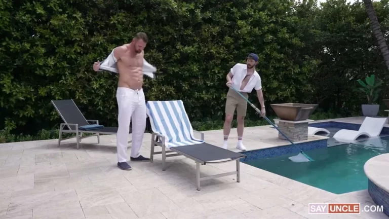 Say Uncle in Tripp Tallon Fucks Pool Boy Jock the Stripper Bareback
