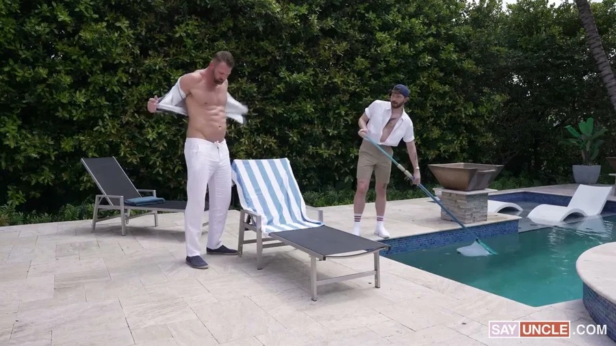 Tripp Tallon Fucks Pool Boy Jock the Stripper Bareback 1