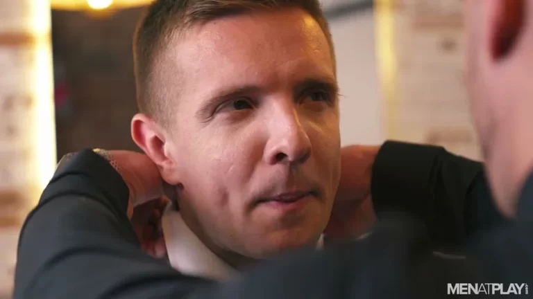 MenAtPlay in Serg Shepard and Jack Bandit get more than a trim in the barbershop