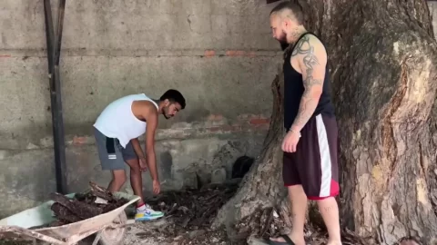 Black Latino Bareback Threesome - Jake Luis